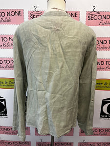 Isaac Mizrahi 100% Linen Top (Size XL)