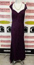 Load image into Gallery viewer, Floor Length Purple Lace &amp; Sequin Gown (Size 14)
