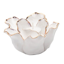 Load image into Gallery viewer, Gold Tipped Flower Tealight Holder (2 Colours)
