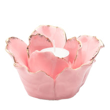 Load image into Gallery viewer, Gold Tipped Flower Tealight Holder (2 Colours)
