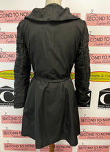 Load image into Gallery viewer, Samuel Dong Black Pleated Belted Jacket (Size S)
