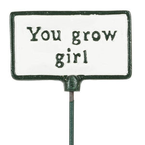 Cast Iron Plant Spike Signs (5 Different Sayings)