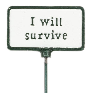 Cast Iron Plant Spike Signs (5 Different Sayings)