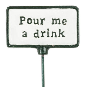 Cast Iron Plant Spike Signs (5 Different Sayings)