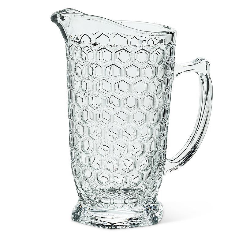 Glass Honeycomb Jug