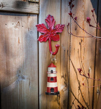 Load image into Gallery viewer, Maple Leaf Red Cast Iron Hook
