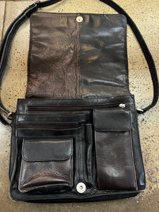 ILI Vintage 2 Tone Leather Crossbody