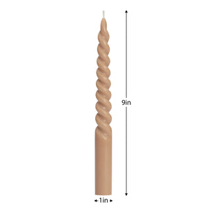 Twisted Taper Candles (3 Colours)