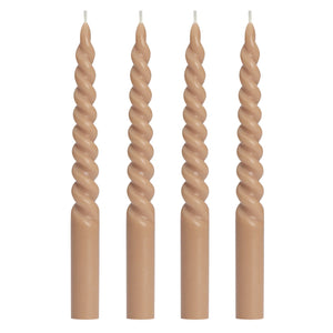 Twisted Taper Candles (3 Colours)