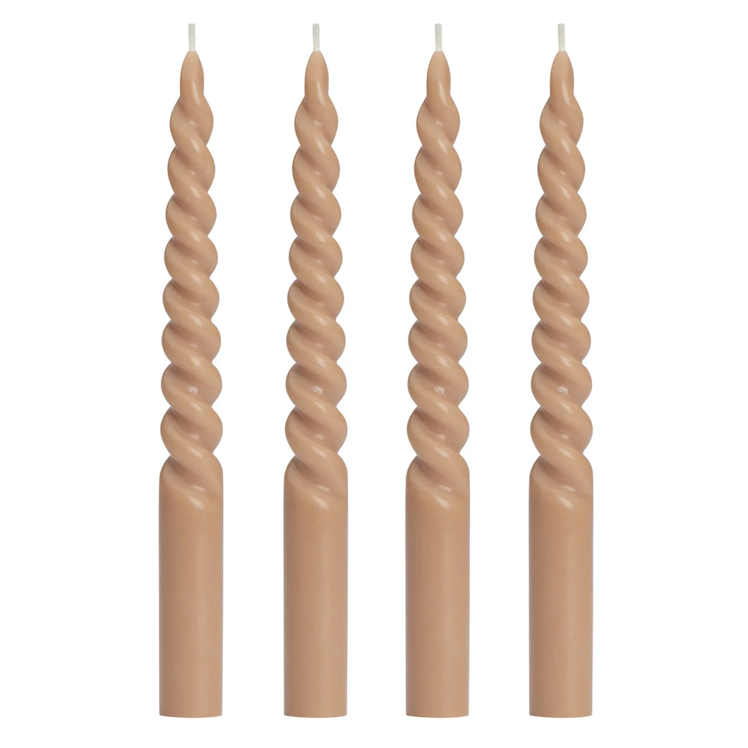 Twisted Taper Candles (3 Colours)