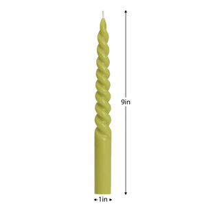 Twisted Taper Candles (3 Colours)