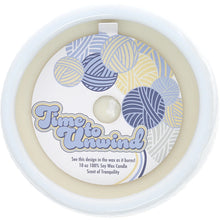 Cargar imagen en el visor de la galería, Unwind Knitting Theme Soy Reveal Candle
