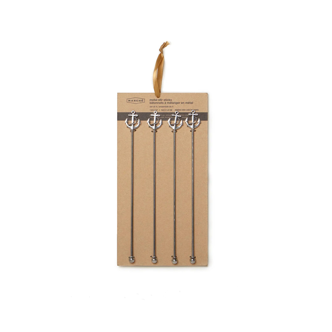 Anchor Metal Stir Sticks (4 Pack)