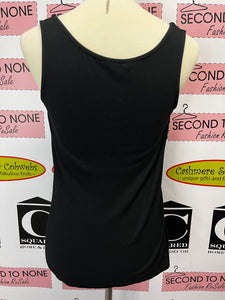 Black Beaded Tank (Size M)