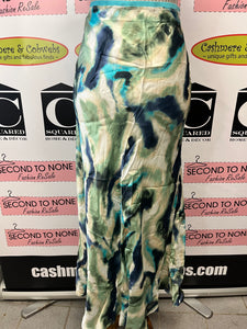 NWT Watercolour Print Silky Maxi Skirt (Size 12/UK16)