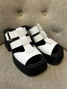 Napoleon Chunky Leather Sandals (Size 8)