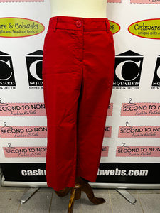 Hilary Radley Red Cropped Pants (Size 14)