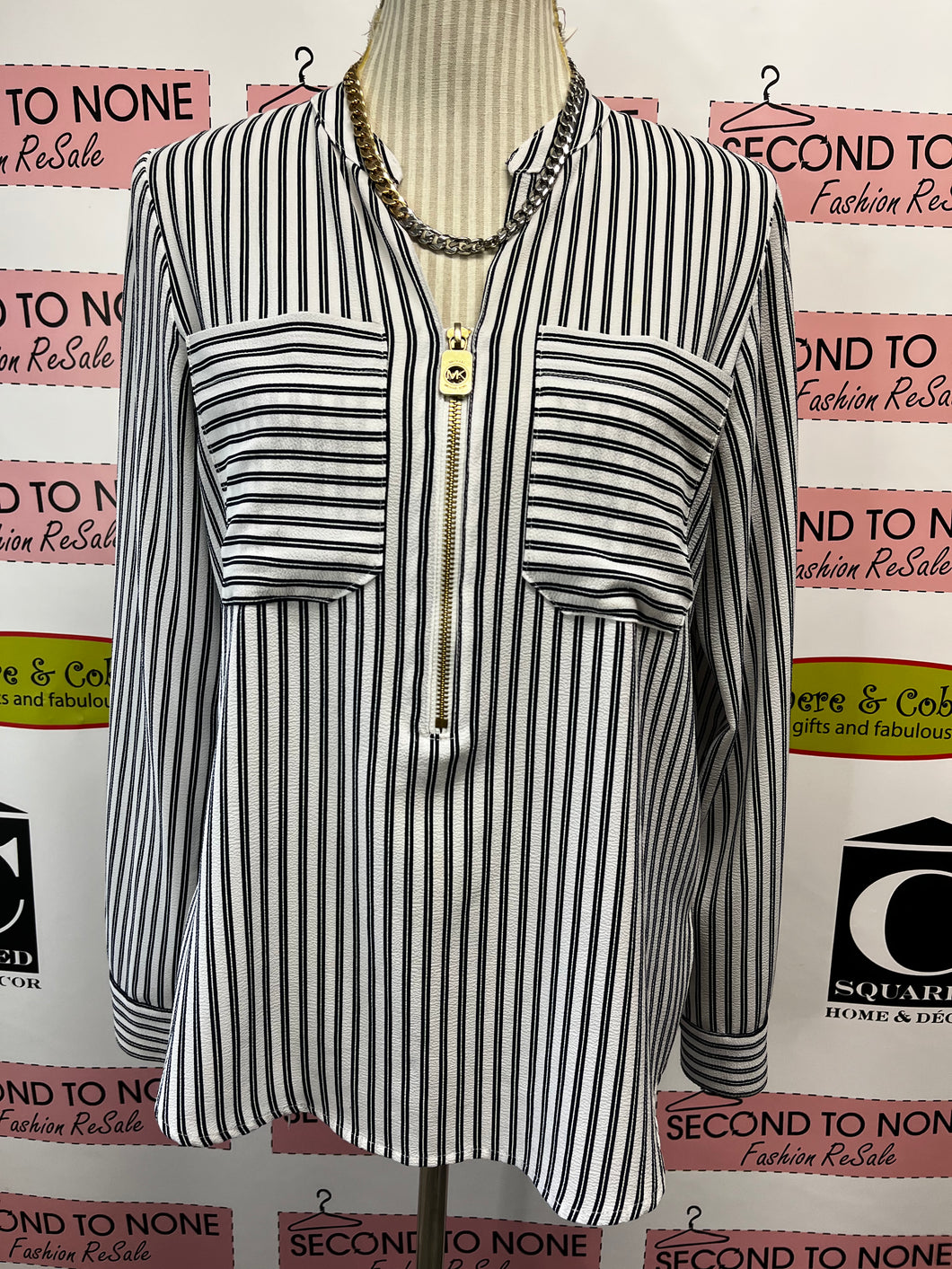 Michael Kors Striped Blouse (Size S)