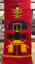 Cargar imagen en el visor de la galería, Vintage Hand Woven Red Tapestry
