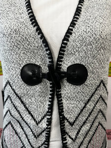 Toggle Front Sweater Vest