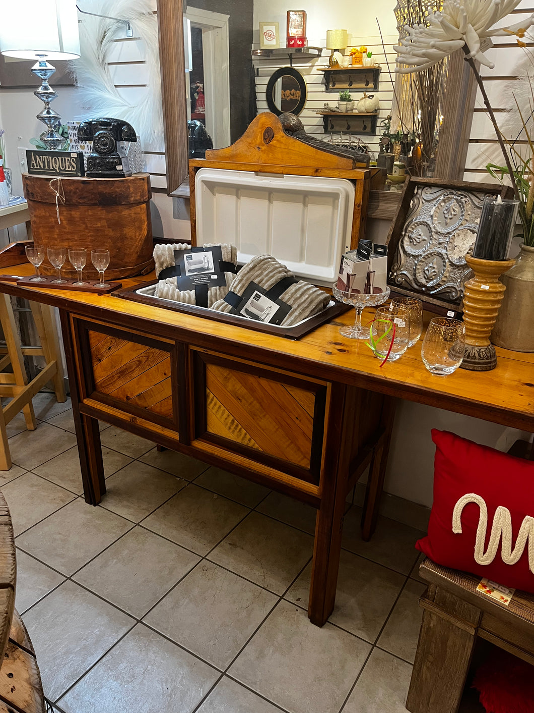 Wooden Deck Bar/Cooler