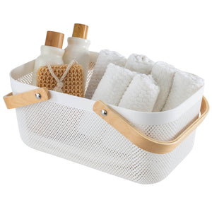 White Mesh Storage Baskets (2 Sizes)