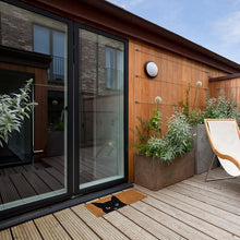 Load image into Gallery viewer, Peeking Black Cat Balcony Doormat
