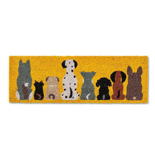 Charger l&#39;image dans la galerie, Row of Dogs Balcony Doormat
