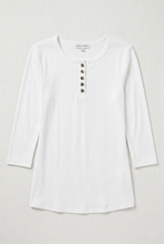 Cargar imagen en el visor de la galería, 3/4 Sleeve Five-Button Henley Top (2 Colors)
