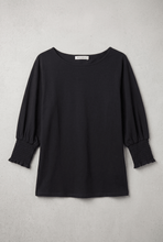 Cargar imagen en el visor de la galería, 3/4 Sleeve Top with Ruched Cuff Details (2 Colors)
