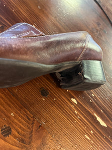 *AS IS* Hush Puppies Heeled Leather Loafers (Size 7.5)