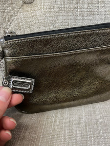 Coach Metallic Wristlet