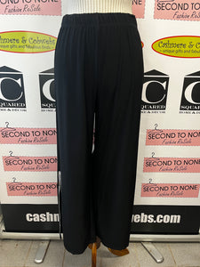 Rhinestone-Slit Eveningwear Pants