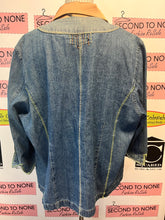 Load image into Gallery viewer, Bleu Bayou Beaded Denim Jacket (Size XL)
