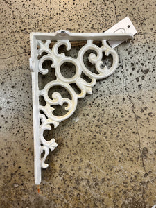 Ivory Cast Iron Scroll Bracket