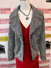 Load image into Gallery viewer, Michael Kors Frayed Trim Tweed Jacket (Size 6)
