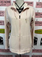 Load image into Gallery viewer, Baby Pink Adidas Textured Hoody (Size L)
