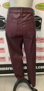 NWT Burgundy Faux Leather Pants (Size 6/EU32)