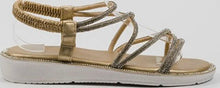 Load image into Gallery viewer, Rhinestone Strappy Sandals (2 Colours)
