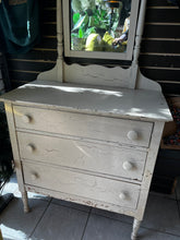 Load image into Gallery viewer, Shabby Chic Dresser with Mirror
