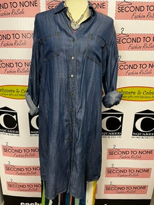 Lord & Taylor Long Denim Top/Dress (Size M)