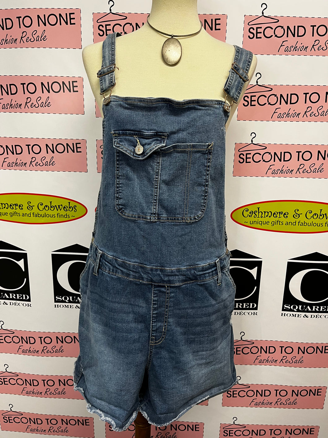 Wallflower Denim Overalls (Size 1X)