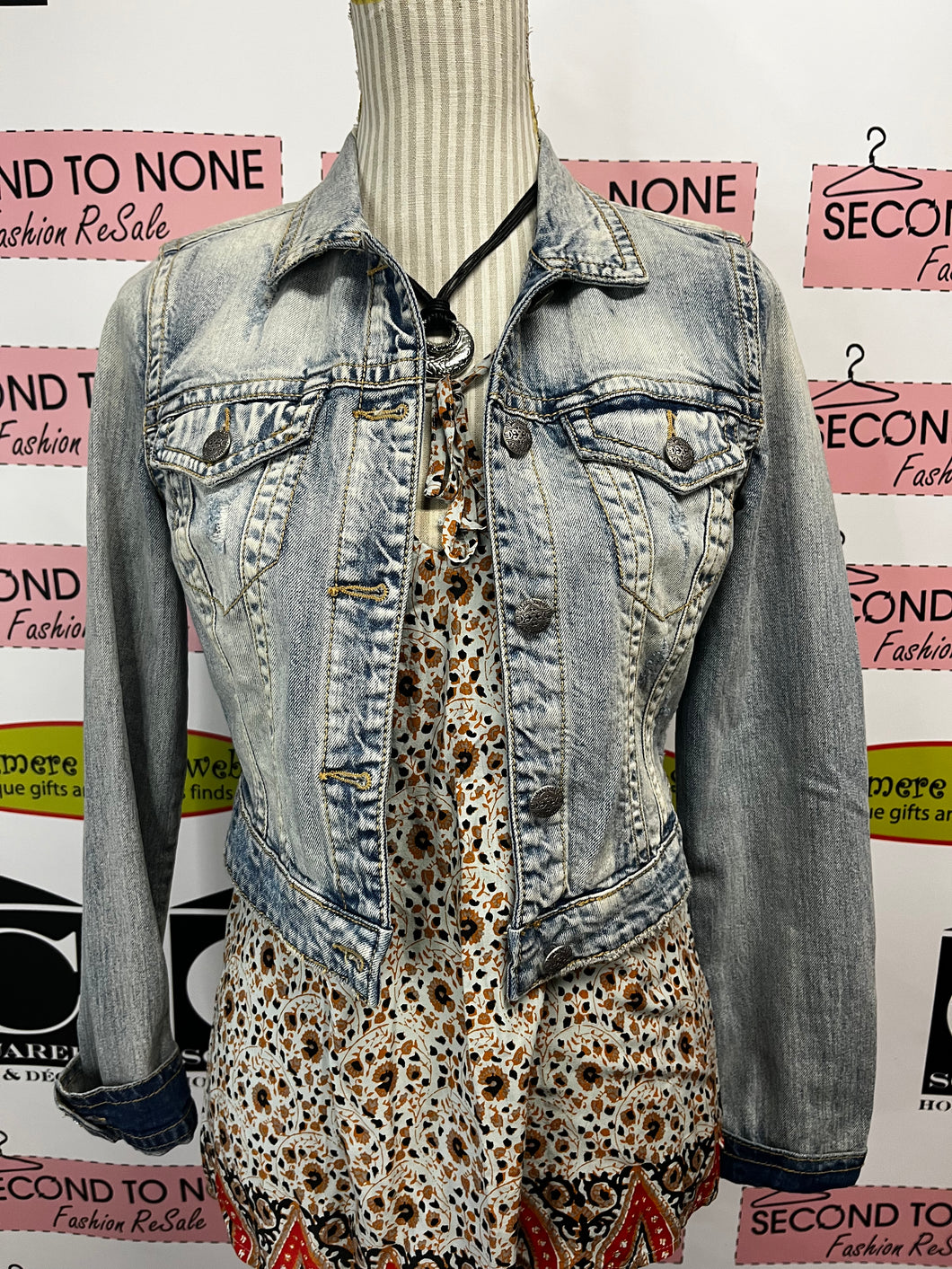 Silver Jeans Cropped Denim Jacket (Size S)