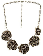 Load image into Gallery viewer, 3D Metal Roses Necklace (2 Colours)
