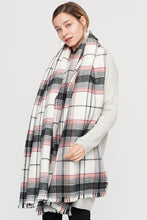 Load image into Gallery viewer, Plaid Blanket Scarf
