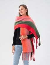 Load image into Gallery viewer, Red Gradient Blanket Scarf (Only 1 Left!)
