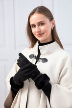 Load image into Gallery viewer, Faux Fur Trim Gloves
