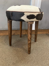 Load image into Gallery viewer, Oreo Cow Hide Stool

