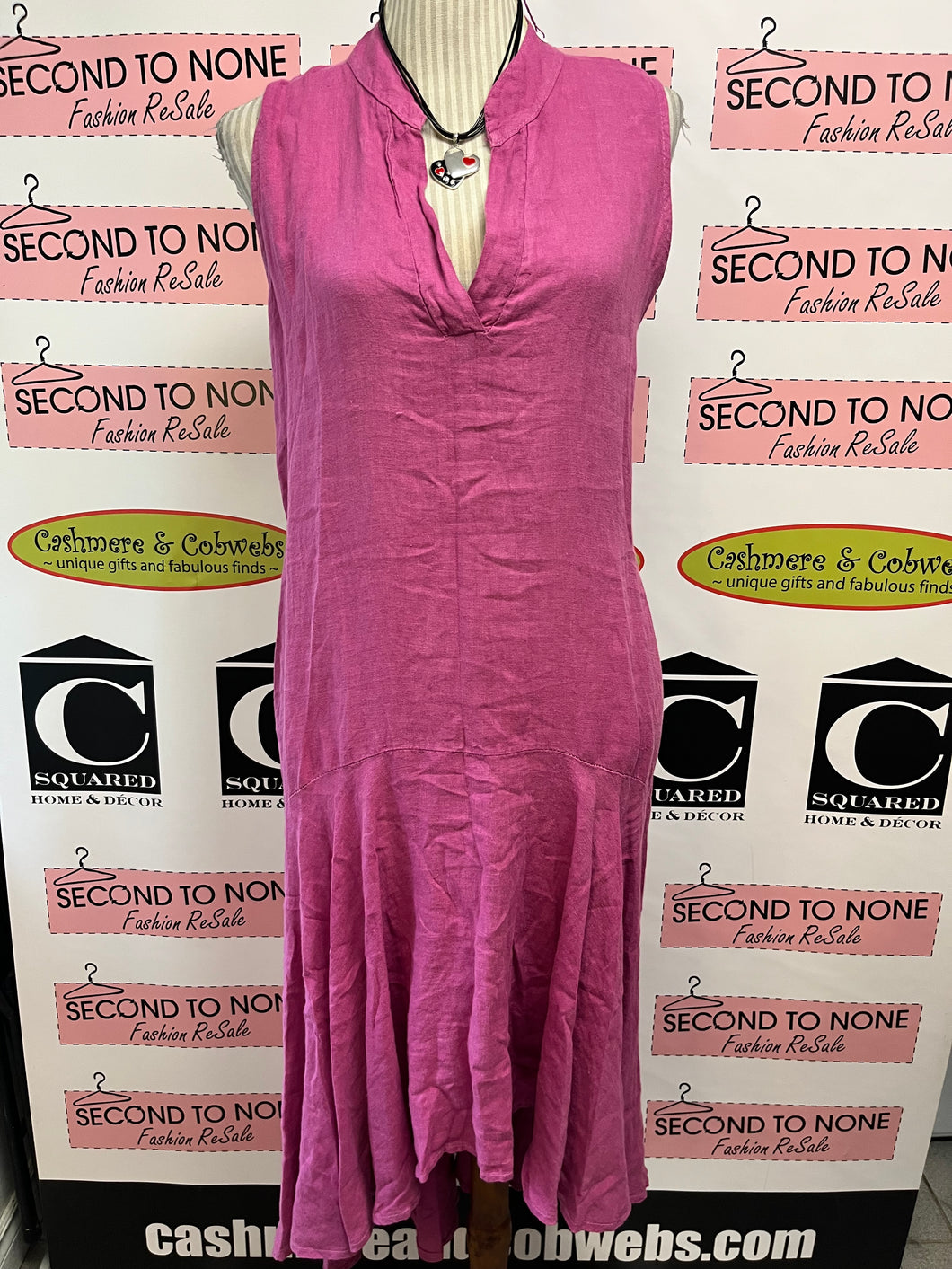 Made In Italy Mulberry Linen Dress (Size S)