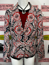 Load image into Gallery viewer, Jules &amp; Leopold Red, White &amp; Navy Printed Jacket (Size 10)
